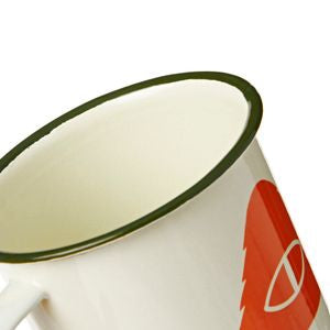 Poler Slumber Enamel Mug - Off White UDSOLGT