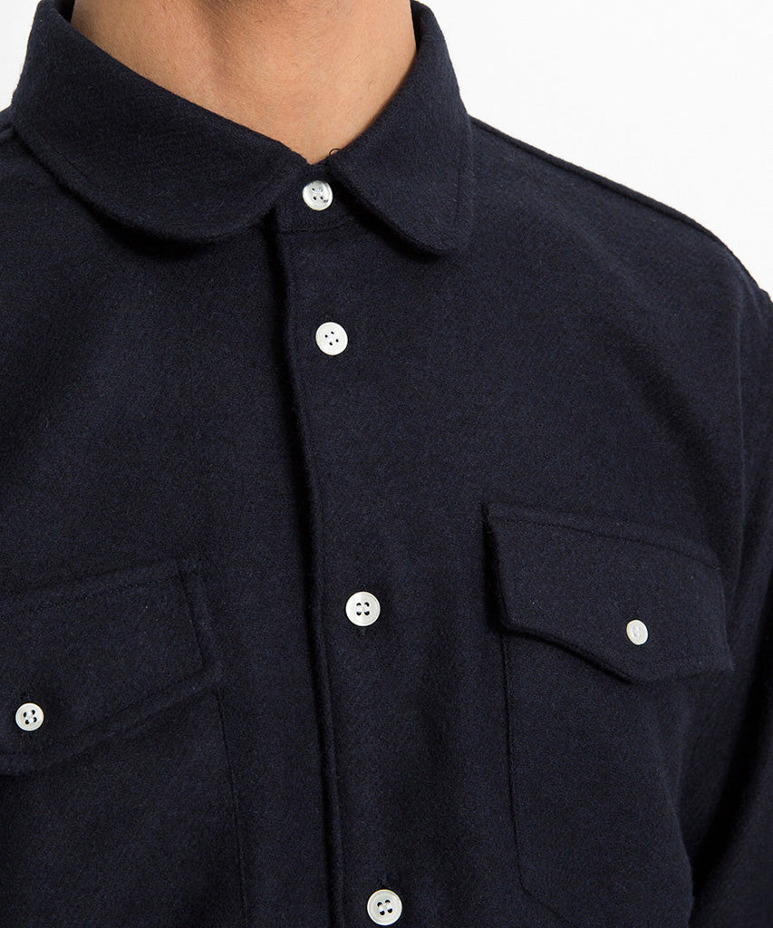 Soulland Tom Shirt Navy shirts