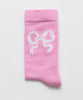Soulland Ribbon Socks Pink UDSOLGT