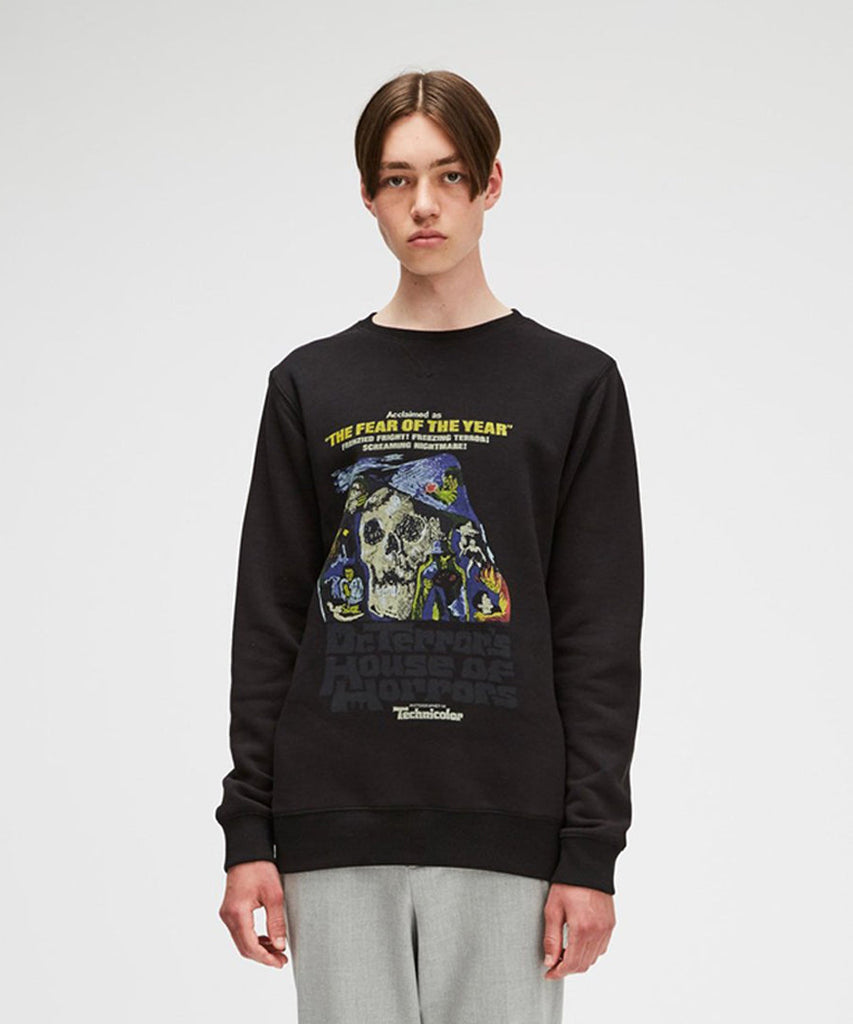 Soulland Jay Sweat W. Print Black sweatshirts