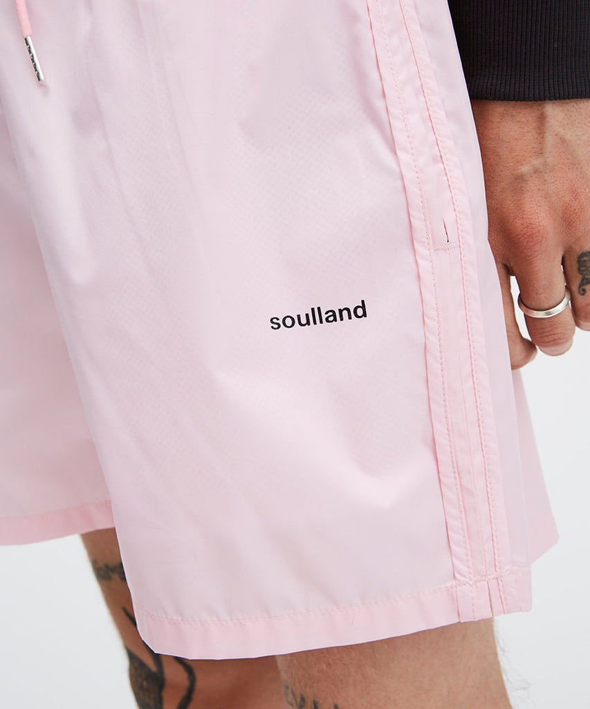 Soulland William Swim Shorts Light Pink Shorts