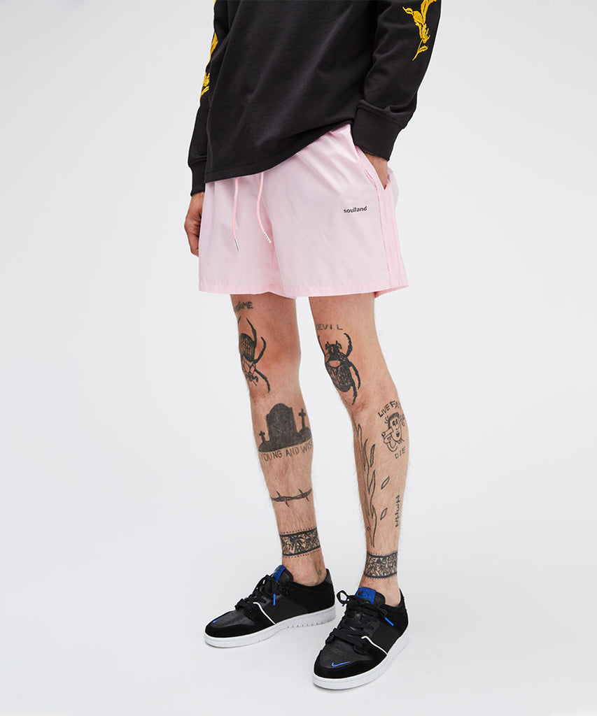 Soulland William Swim Shorts Light Pink Shorts