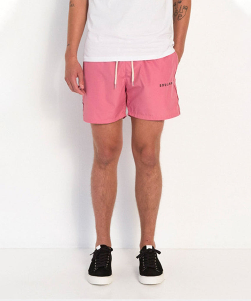 Soulland William Swim Shorts Dark Pink Shorts