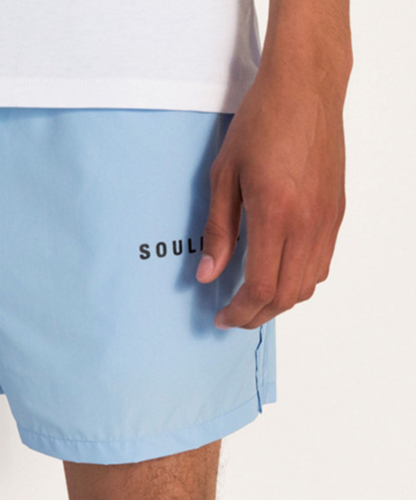 Soulland William Swim Shorts Light Blue Shorts