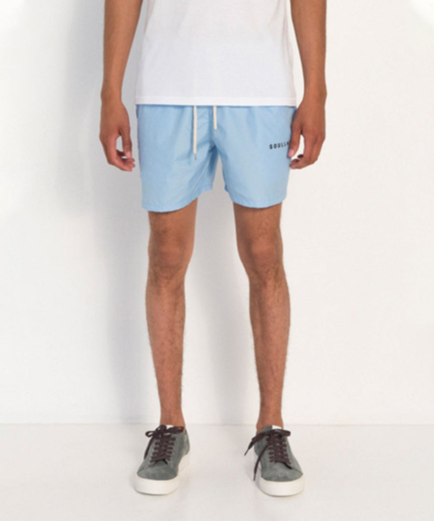Soulland William Swim Shorts Light Blue Shorts