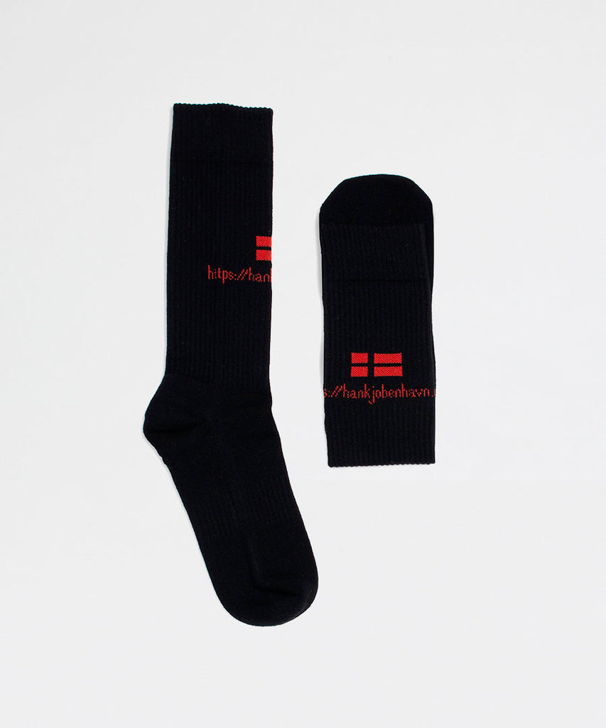Han Kjøbenhavn Danish Flag Socks Black socks