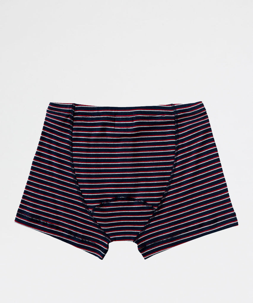 Hemen Biarritz Albar Boxer Stripe Marine Red Nat underwear