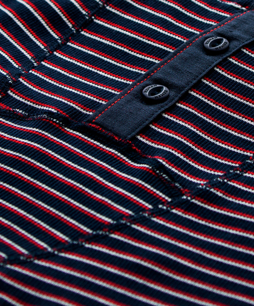 Hemen Biarritz Albar Boxer Stripe Marine Red Nat underwear
