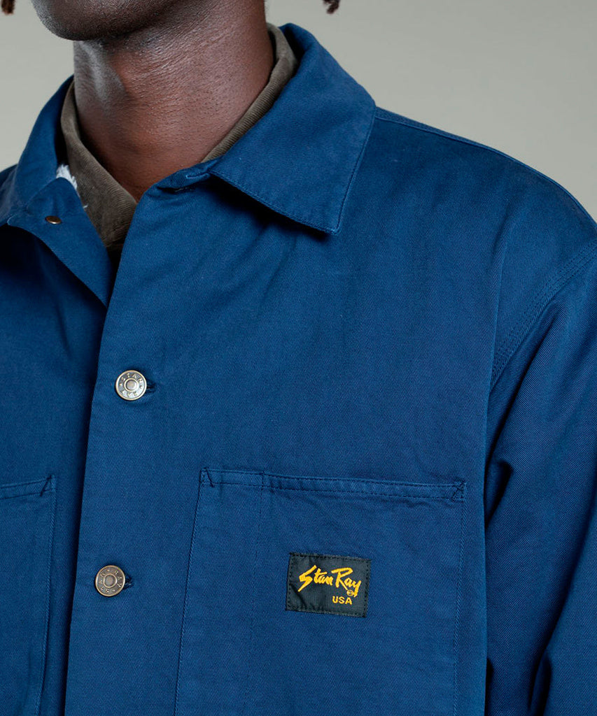 Lined Shop Jacket Navy-jackets-Stan Ray