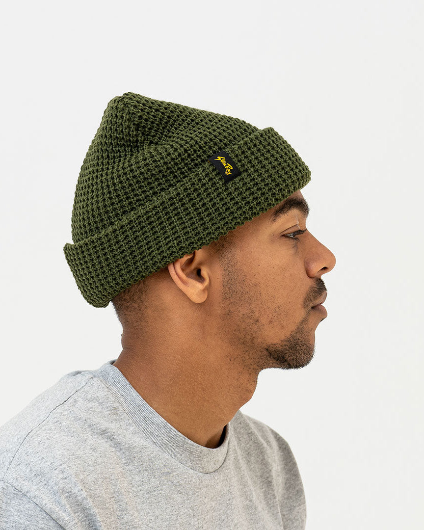 WAFFLE SKULL Olive-hats & scarves-Stan Ray