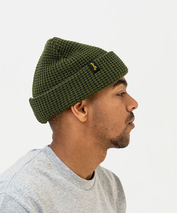 WAFFLE SKULL Olive-hats & scarves-Stan Ray
