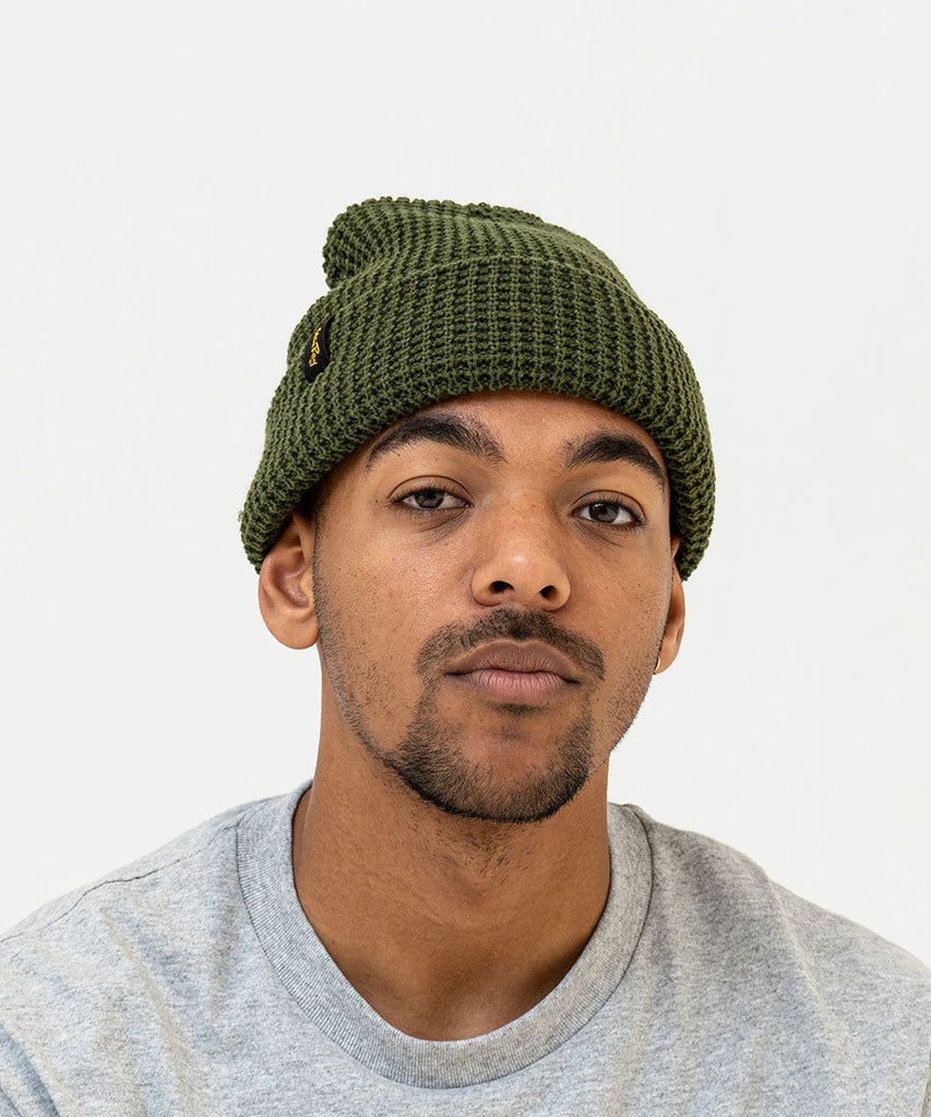 WAFFLE SKULL Olive-hats & scarves-Stan Ray