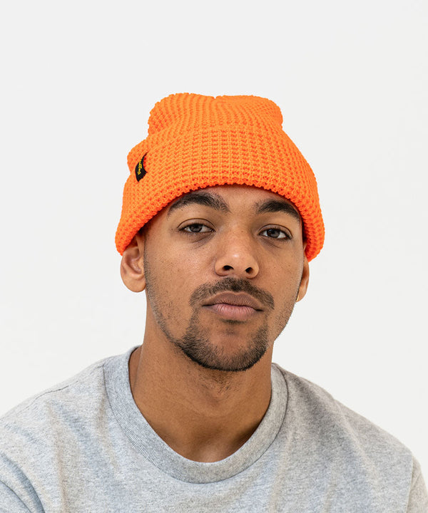 WAFFLE SKULL Orange-hats & scarves-Stan Ray