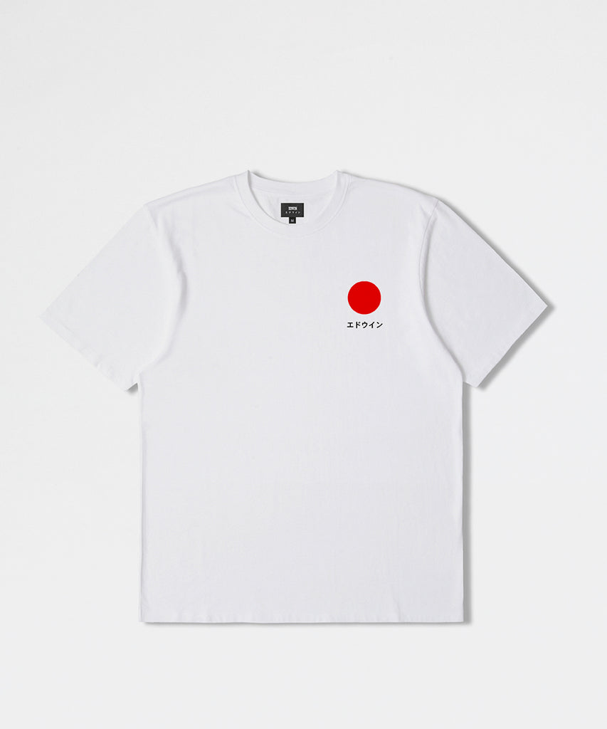 Japanese Sun TS - Single Jersey 100% Cotton 165g White Garment Washed