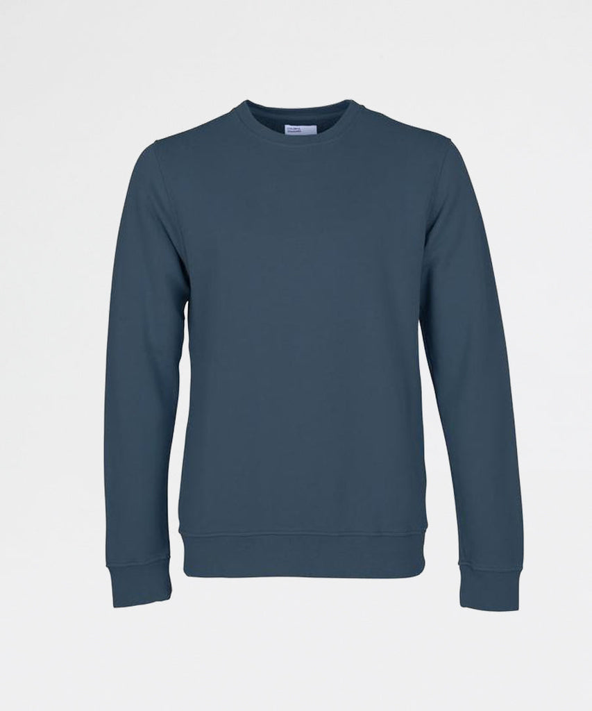 Colorful Standard Classic Organic Crew Petrol Blue sweatshirts