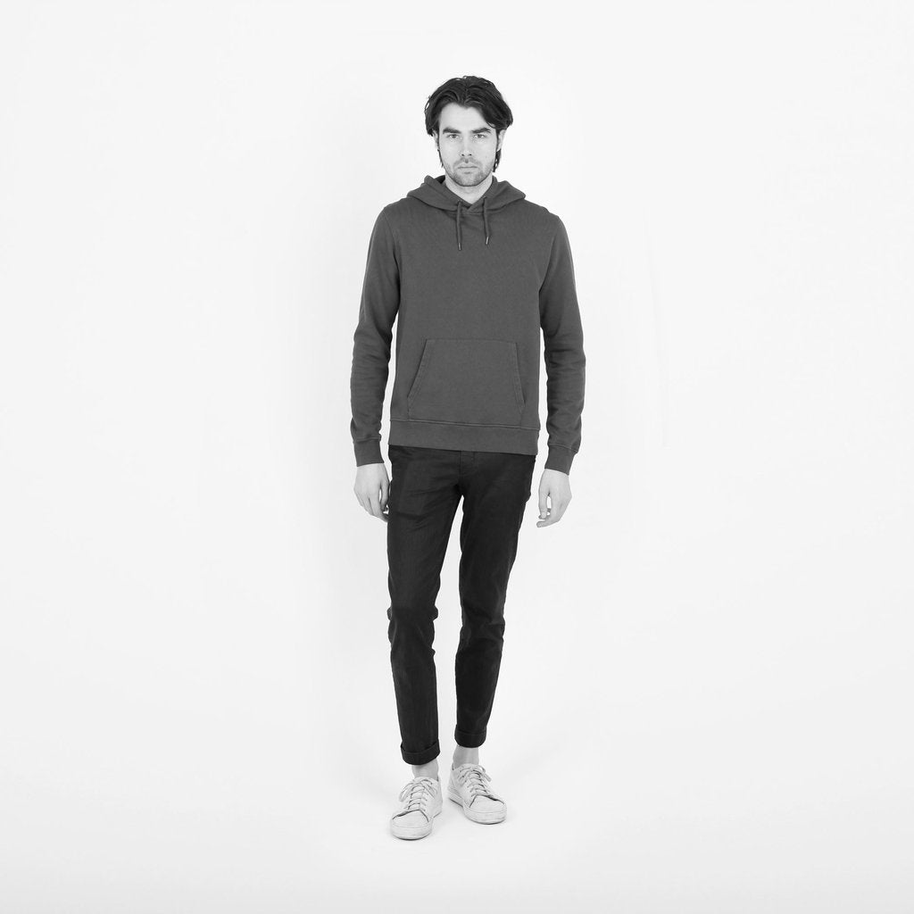 Colorful Standard Classic Organic Hood Limestone Grey sweatshirts