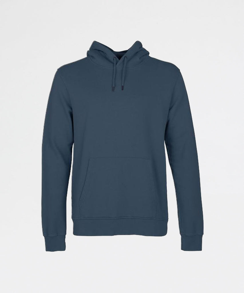 Colorful Standard Classic Organic Hood Petrol Blue sweatshirts