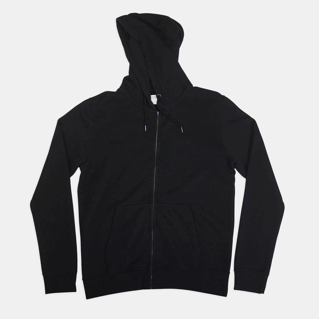 Colorful Standard Classic Organic Zip Hood Deep Black sweatshirts