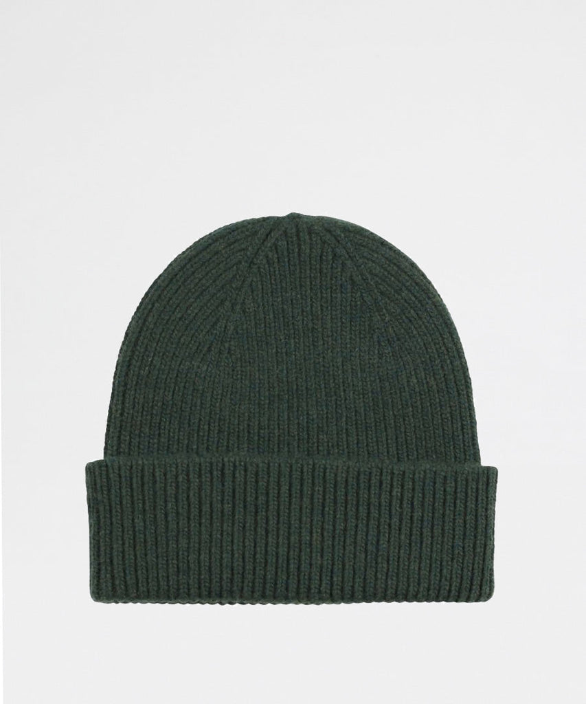 Colorful Standard Marino Wool Beanie Hunter Green hats & scarves