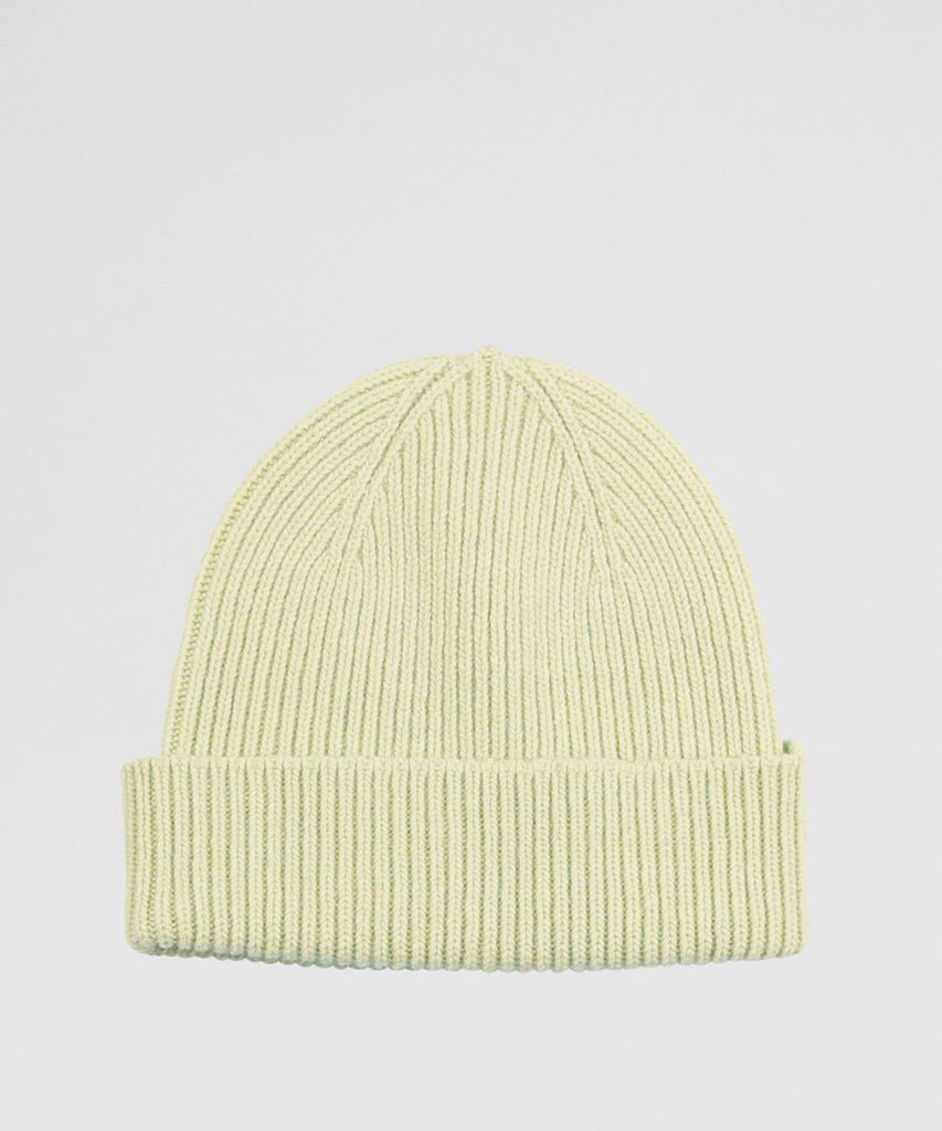 Colorful Standard Marino Wool Beanie Soft Yellow hats & scarves