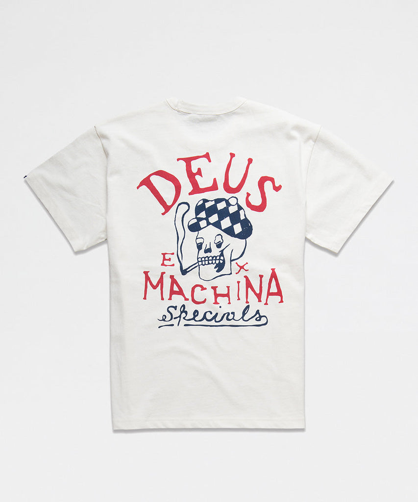 Deus Ex Machina Emporium Tee Vintage White t-shirts