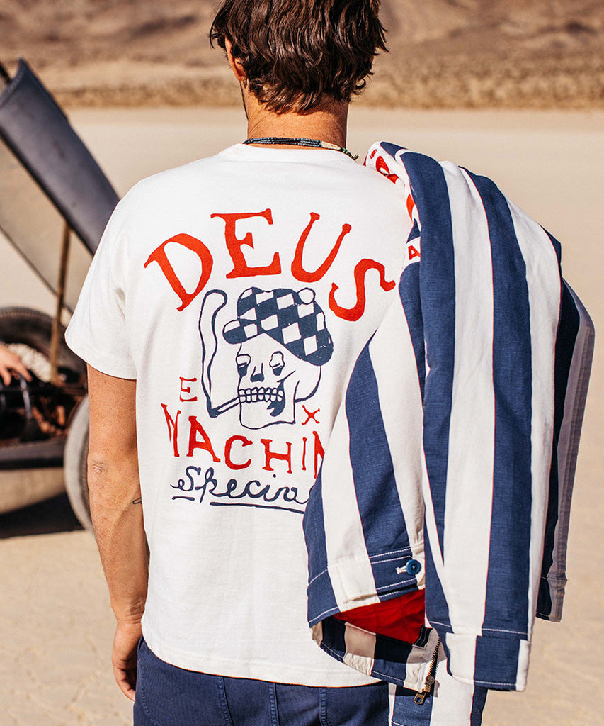 Deus Ex Machina Emporium Tee Vintage White t-shirts
