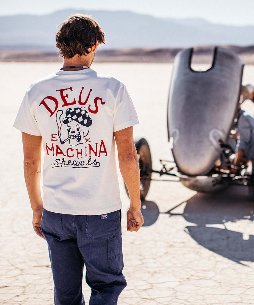 Deus Ex Machina Emporium Tee Vintage White t-shirts