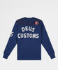 Deus Ex Machina Moto X Knit Estate Blue sweatshirts