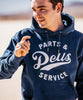 Deus Ex Machina Station Hoody Estate Blue sweatshirts