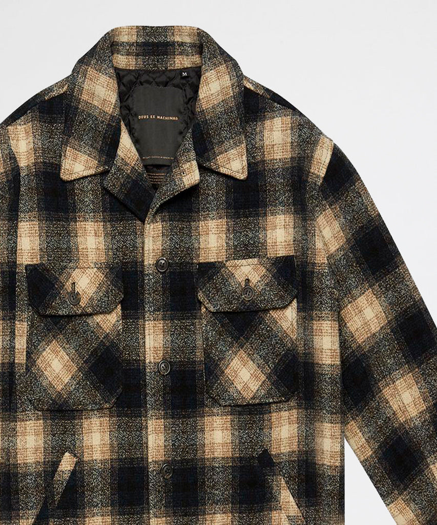 Deus Ex Machina The Piston Wool Shirt Green jackets