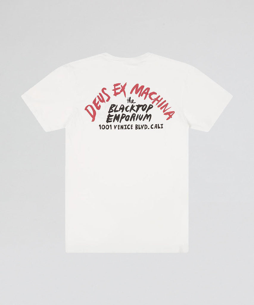 Deus Ex Machina Paul McNeil Venice Tee Vintage White t-shirts