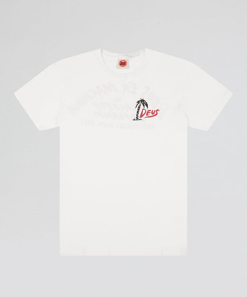Deus Ex Machina Paul McNeil Venice Tee Vintage White t-shirts
