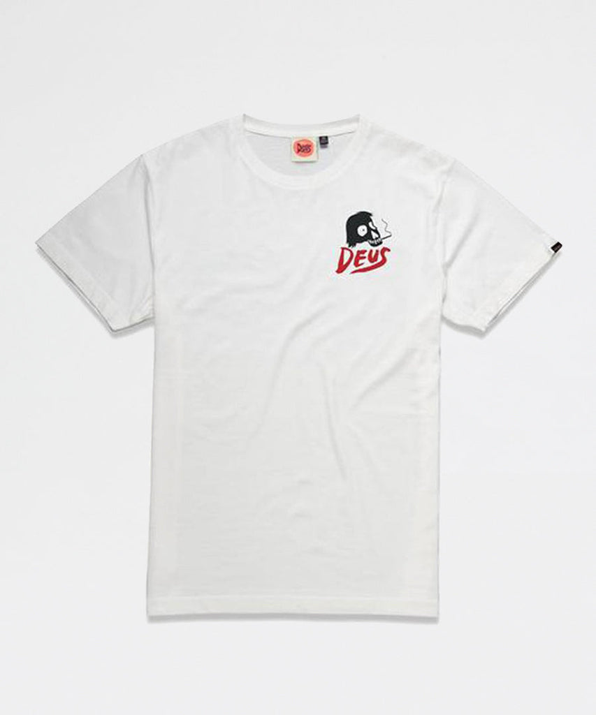 Deus Ex Machina Paul McNeil Milano Tee Vintage White t-shirts