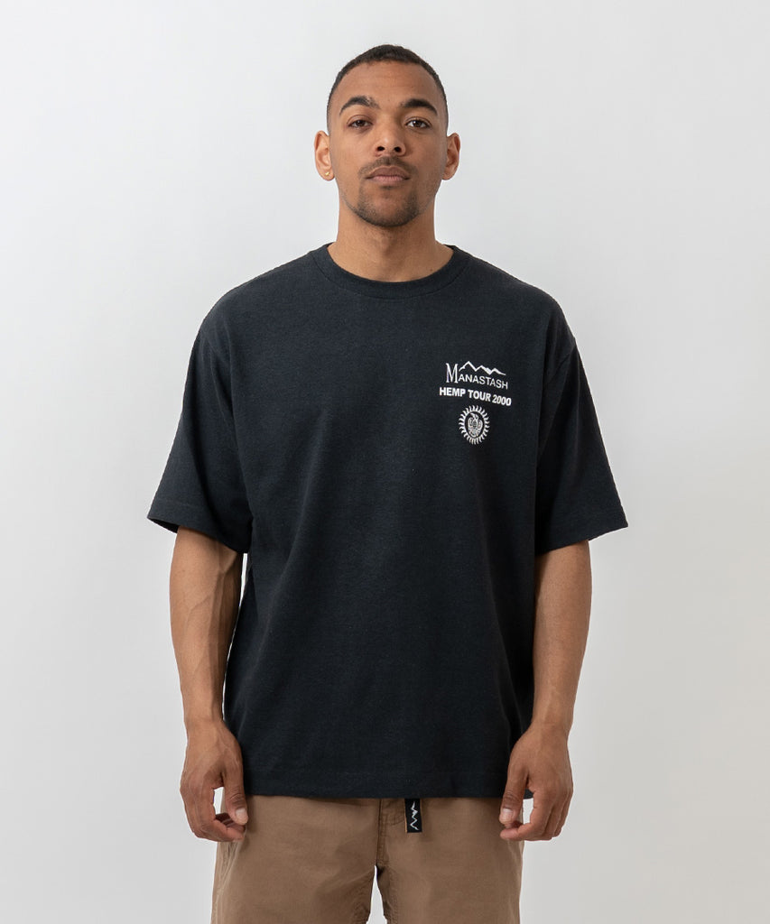 Hemp Tee Tour - Black-t-shirts-Packyard EU
