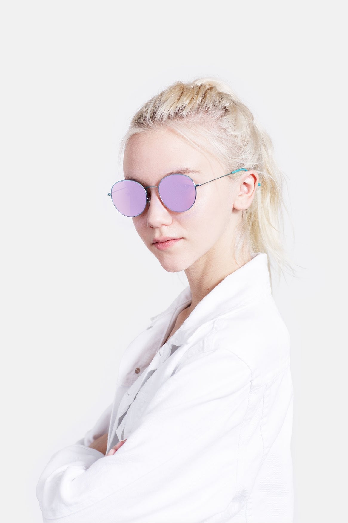 RETROSUPERFUTURE Wire Pink - 52 sunglasses
