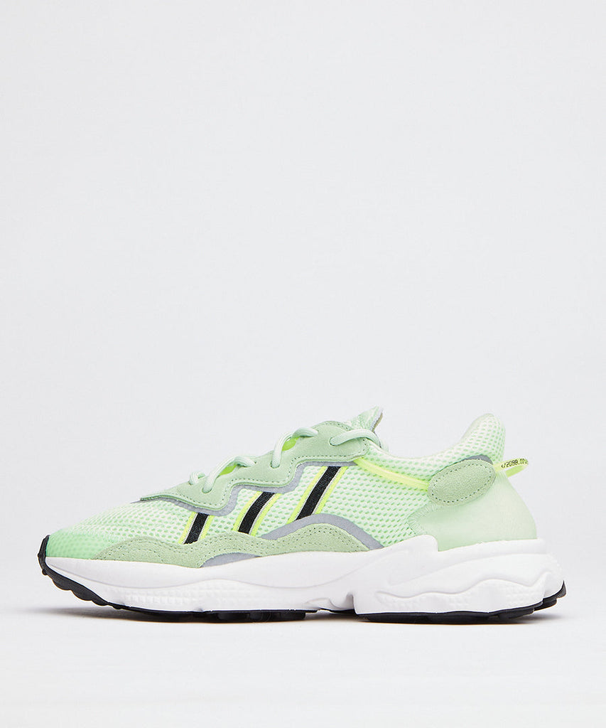 adidas Originals Ozweego Glow Green Black Solar Yellow sneakers