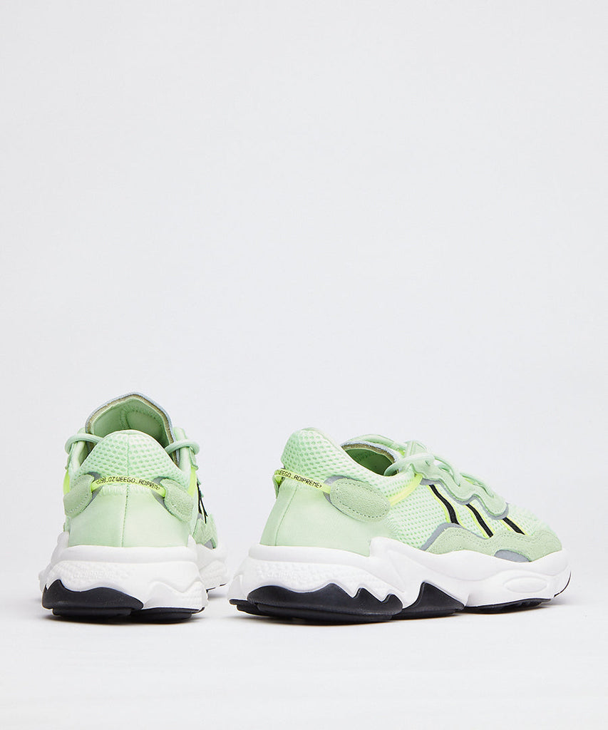 adidas Originals Ozweego Glow Green Black Solar Yellow sneakers