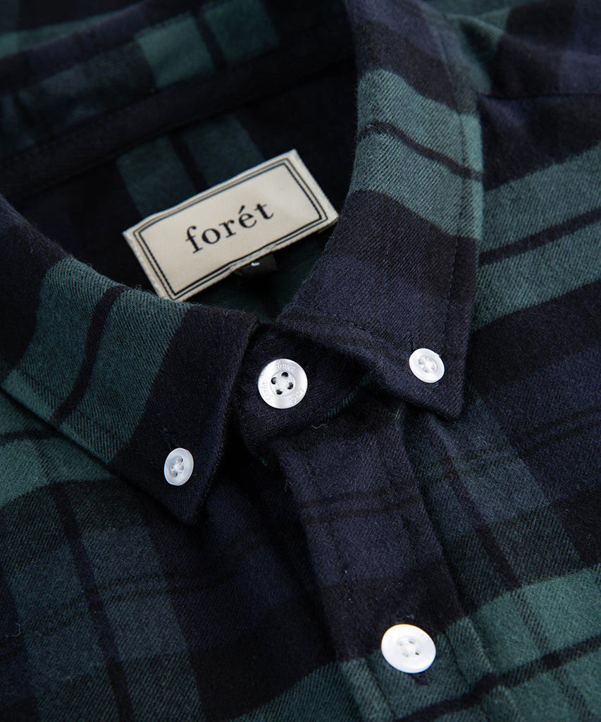 forét Birch Shirt Navy Army UDSOLGT