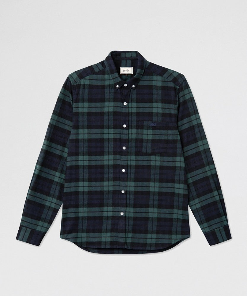 forét Birch Shirt Navy Army UDSOLGT