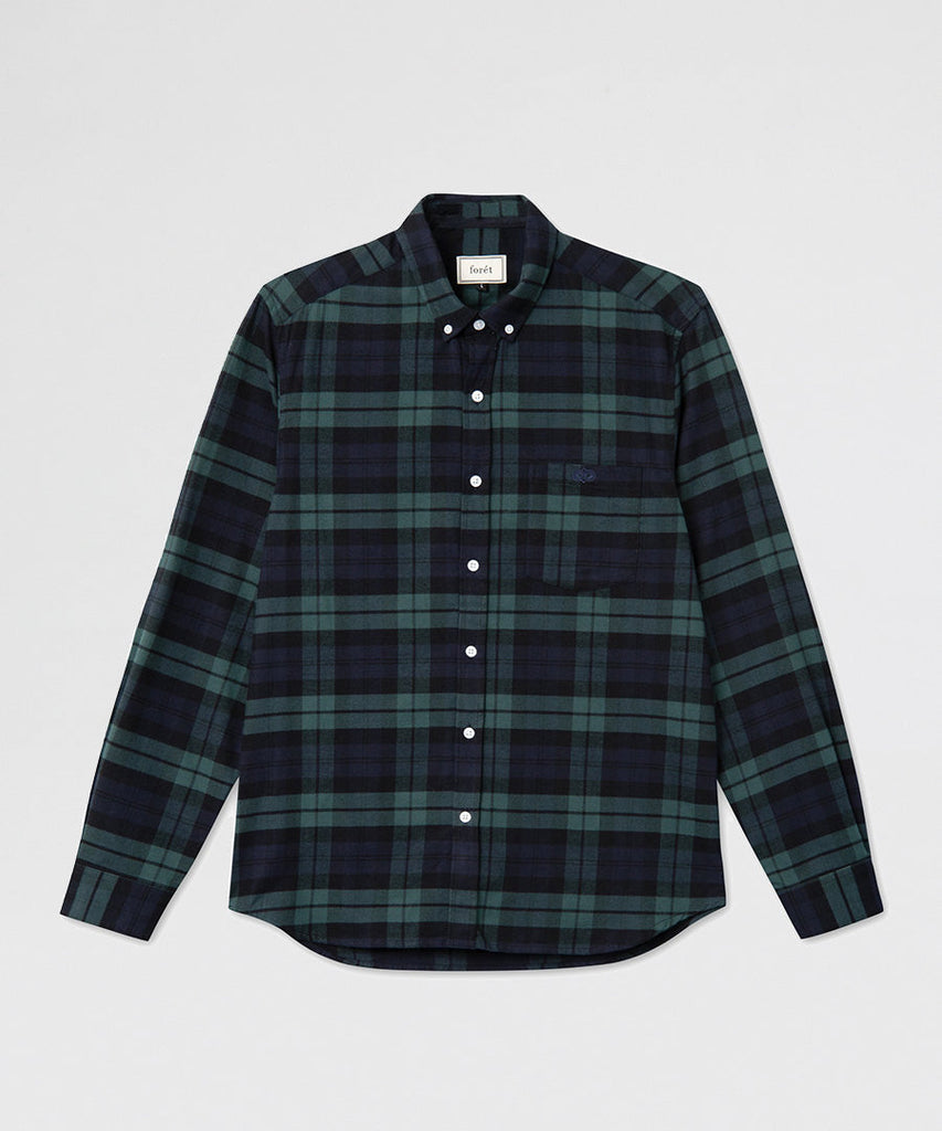 forét Birch Shirt Navy Army UDSOLGT