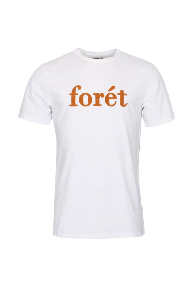 forét Log T-Shirt White Yellow t-shirts