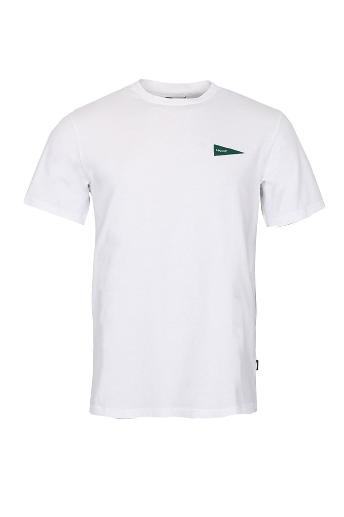 forét Camp T-Shirt White Green UDSOLGT