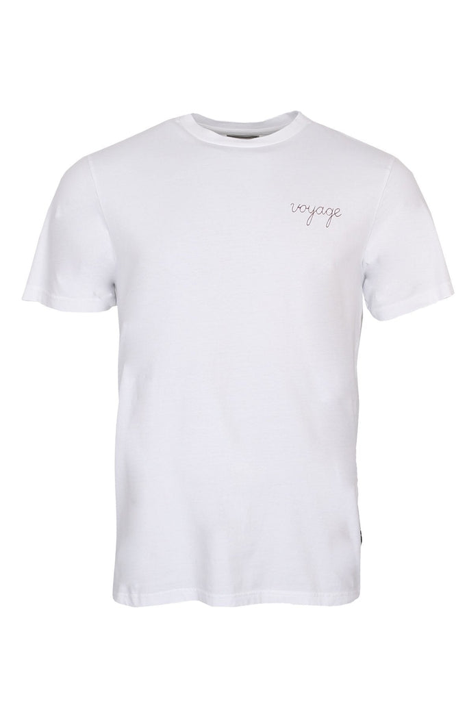 forét Road T-Shirt White Red UDSOLGT