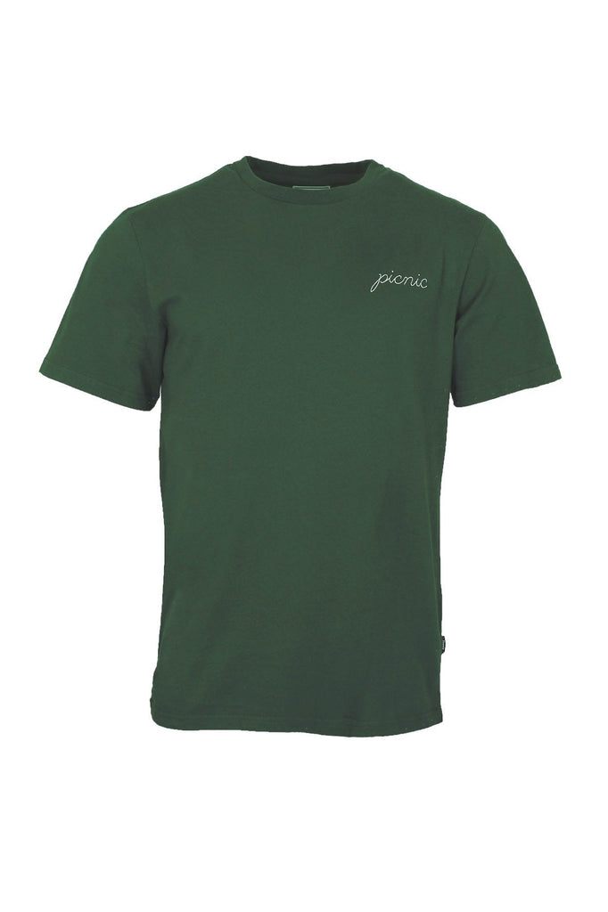 forét Van T-shirt Green white t-shirts