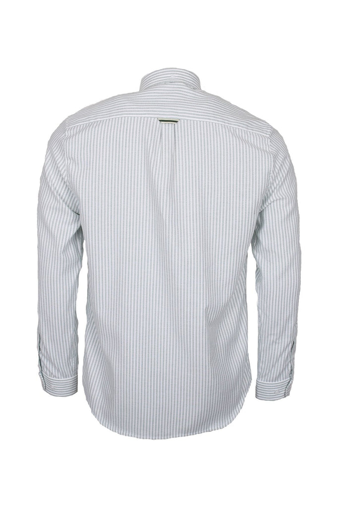 forét Beam Shirt White Olive UDSOLGT