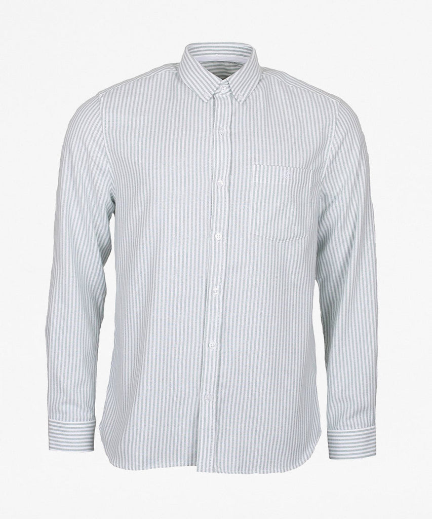 forét Beam Shirt White Olive UDSOLGT