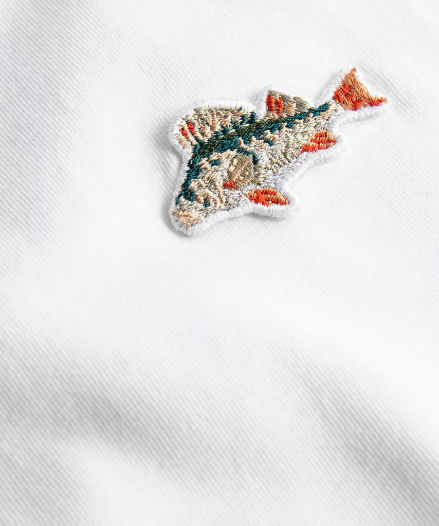 forét Fish T-Shirt White UDSOLGT