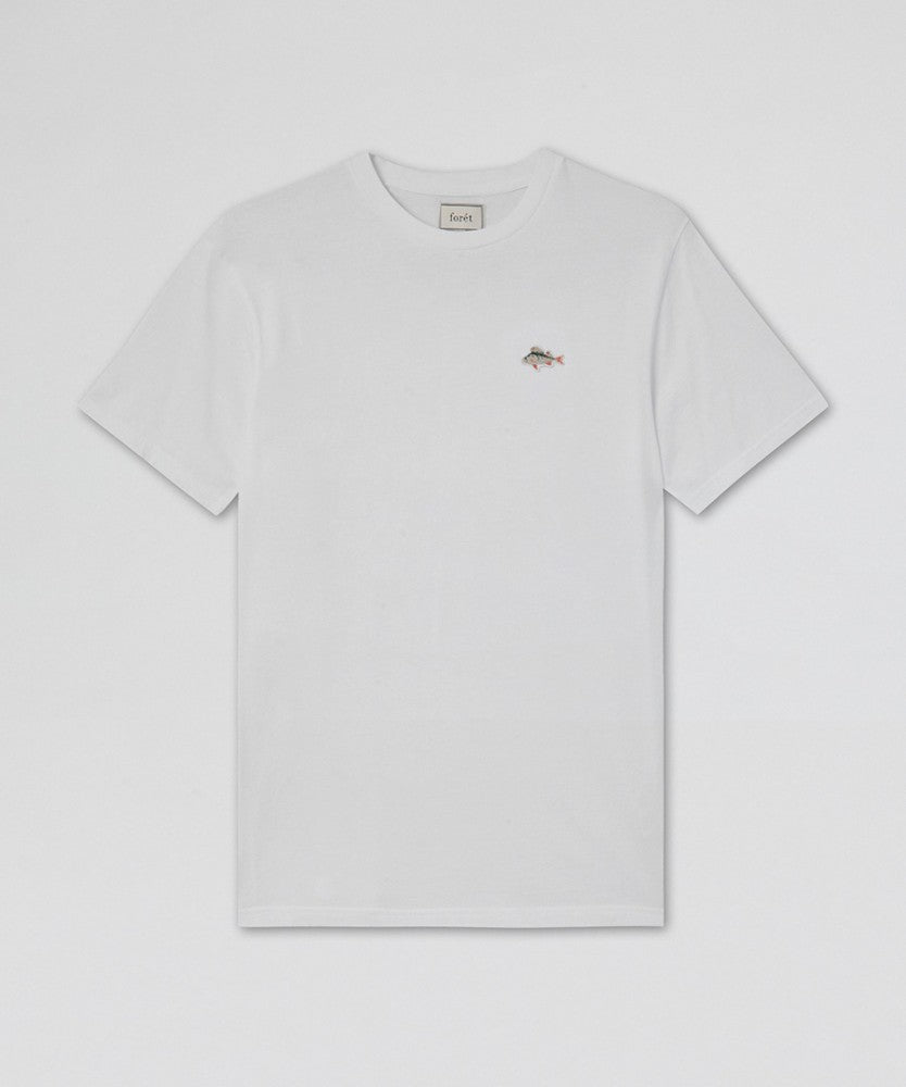 forét Fish T-Shirt White UDSOLGT