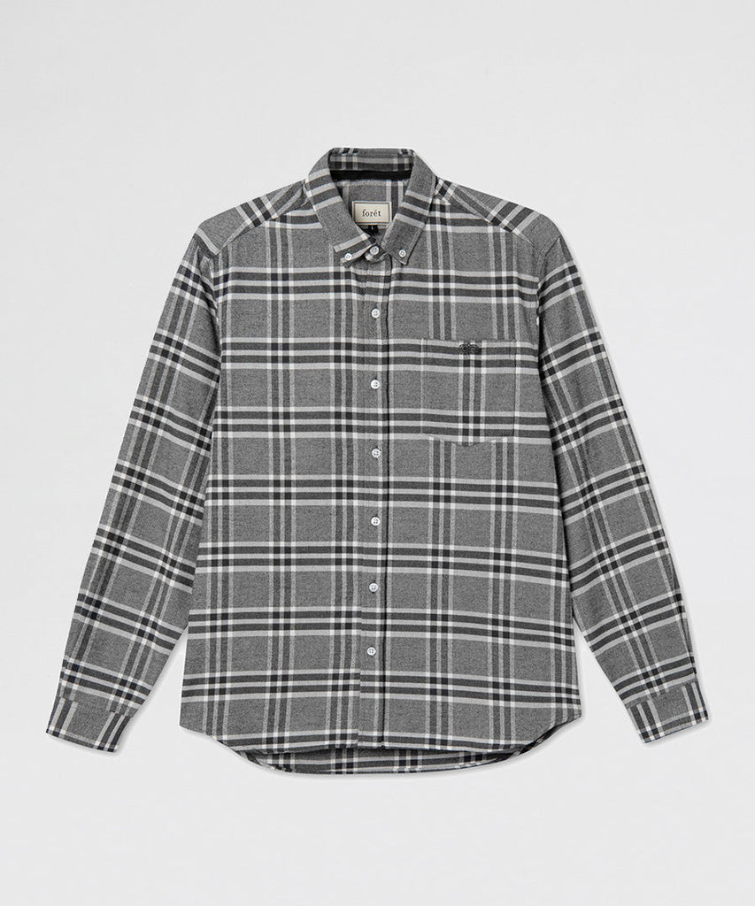 forét Flake Shirt Black White shirts