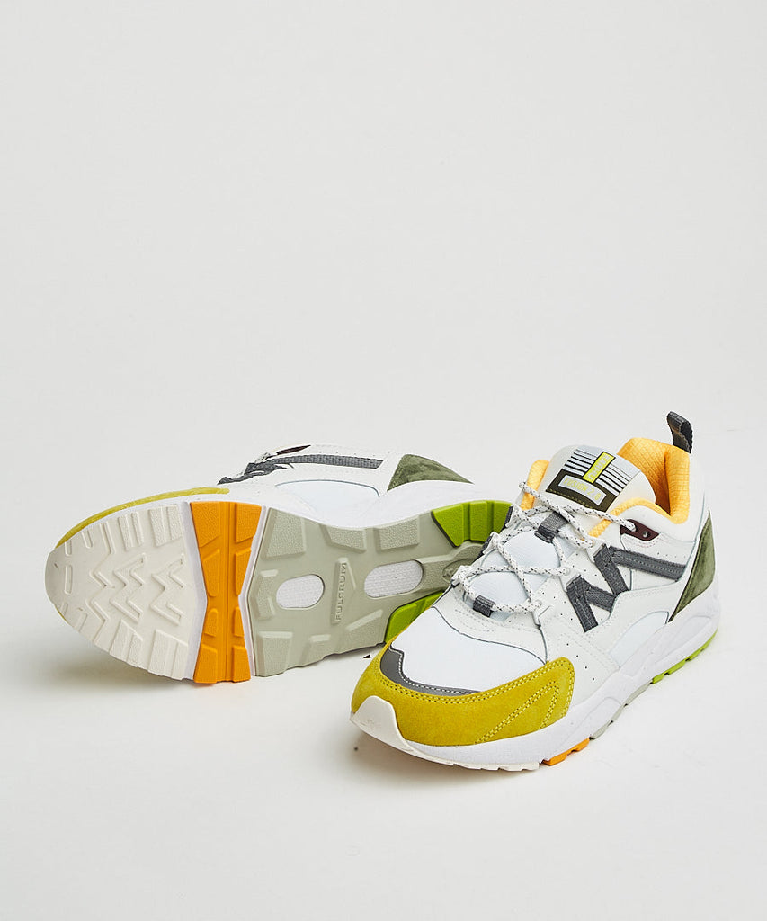 Karhu Fusion 2.0 Bright White Celery sneakers